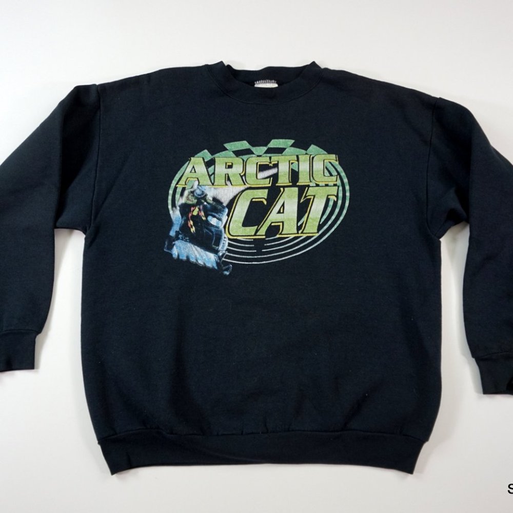 VTG 90s Arctic Cat Crewneck Sweatshirt Snowmobiles
